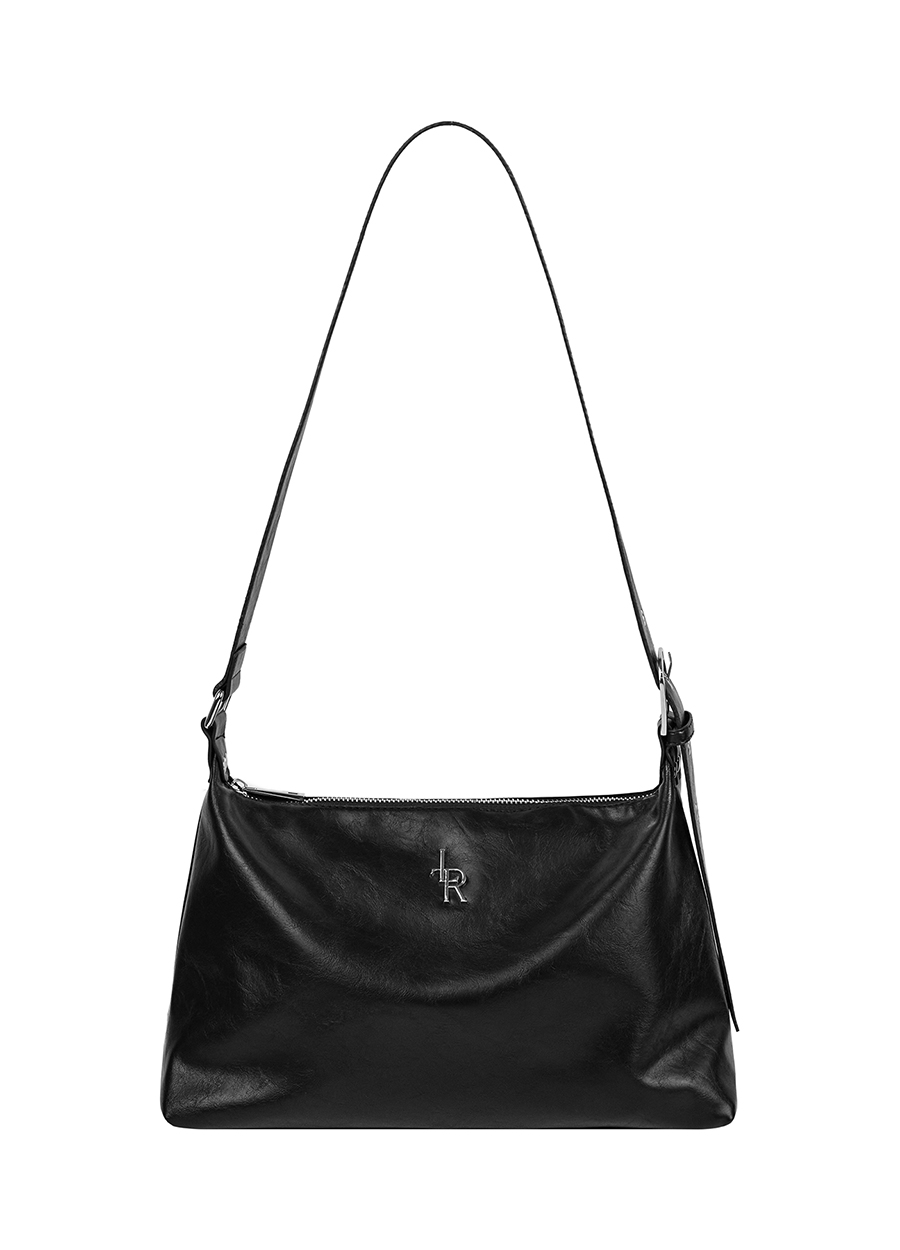 Zippered Shoulder-Bag [BLACK]