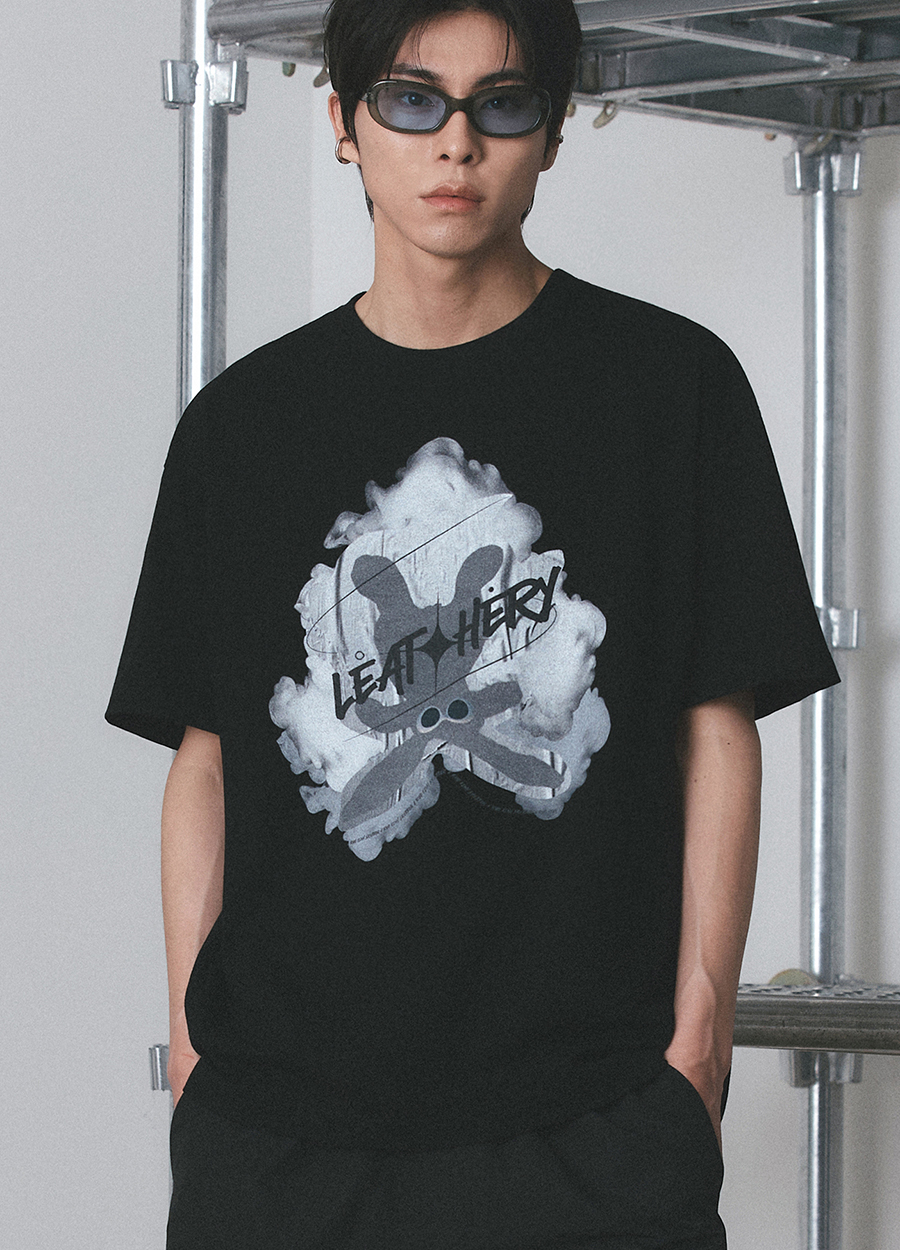 Smog Rabbit T-shirt [BLACK]
