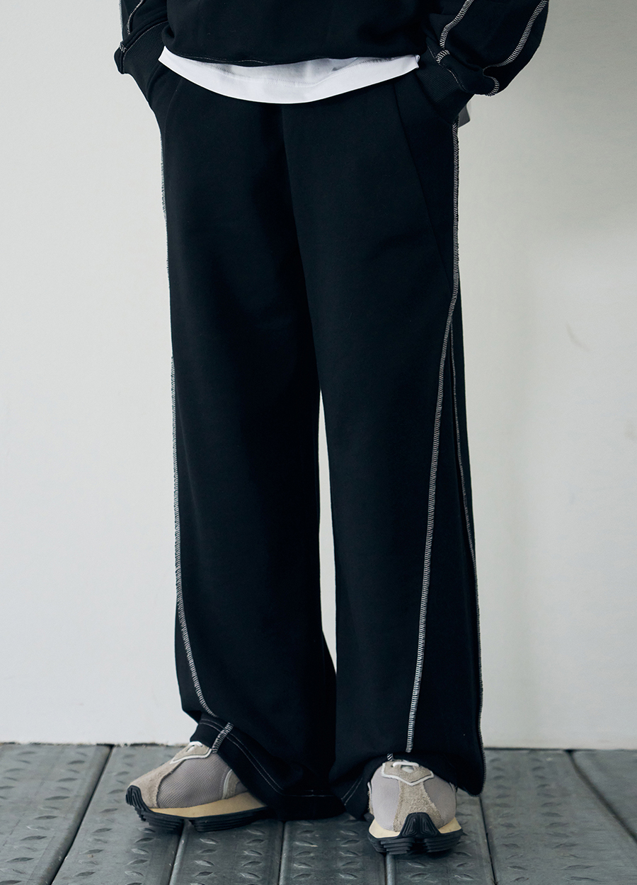Mixed Set-up Pants [BLACK]